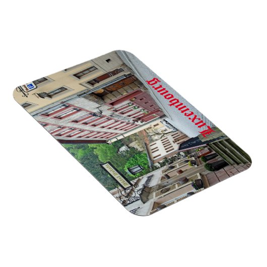 Vianden, Luxemburgse straatscène Magneet (Rechterzijde)