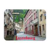 Vianden, Luxemburgse straatscène Magneet (Horizontaal)