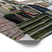 Vianden, Luxemburgse straatscène Poster (Hoek)