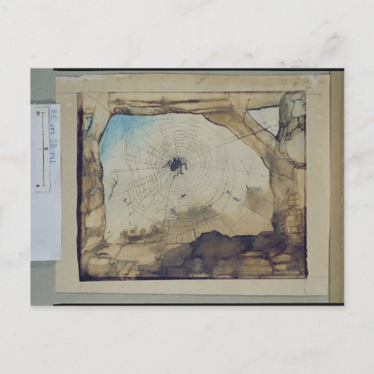 Vianden via het web van de spin briefkaart (Voorkant)