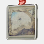 Vianden via het web van de spin metalen ornament (Links)