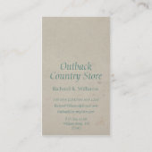 Viantage Deer Head Visitekaartje (Achterkant)