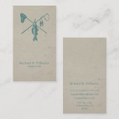 Viantage Geviste staaf en vis Visitekaartje (Voorkant / Achterkant)