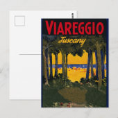 Viareggio Beach, Toscane, Italië Briefkaart (Voorkant / Achterkant)