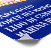 Viareggio Italy Vintage Travel Poster Restaurant (Hoek)