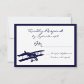 viator Blue Wedding RSVP-kaarten RSVP Kaartje (Voorkant)