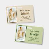 Viator van Lyon de Catechist (BF 02) Badge (Voor- en achterkant)