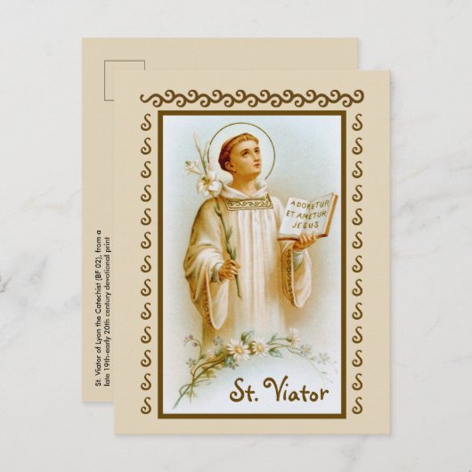 Viator van Lyon de Catechist (BF 02) Briefkaart (Voorkant / Achterkant)