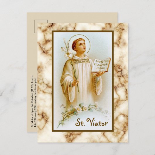 Viator van Lyon de Catechist (BF 02) Briefkaart (Voorkant / Achterkant)