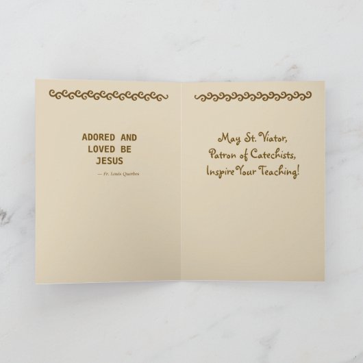 Viator van Lyon de Catechist (BF 02) Kaart (Binnen)