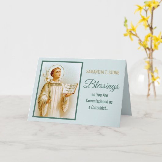 Viator van Lyon de Catechist (BF 02) Kaart (Gele Bloem)