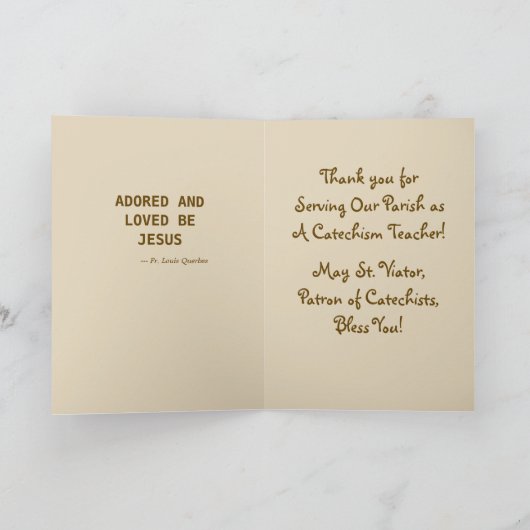 Viator van Lyon de Catechist (BF 02) Kaart (Binnen)