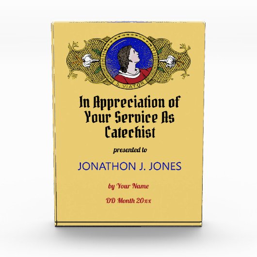 Viator van Lyon de Catechist (LD 001) Fotoblokken (Voorkant)