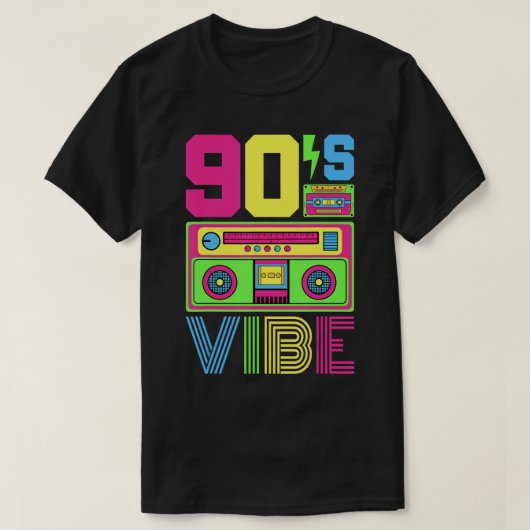 Vibe 1990 Style Mode 90 Theme Outfit Nineti T-shirt (Design voorkant)