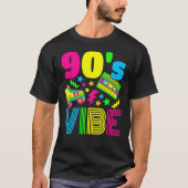 Vibe 1990s Mode 90s Theme Outfit Nineties T T-shirt (Voorkant)