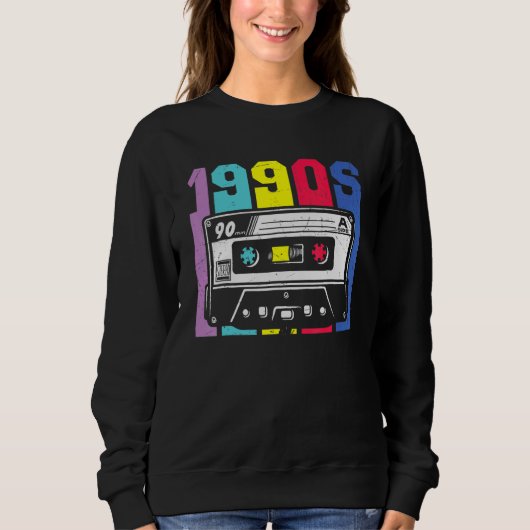 Vibe 90s Costume Retro 90u2019s Trui (Voorkant)