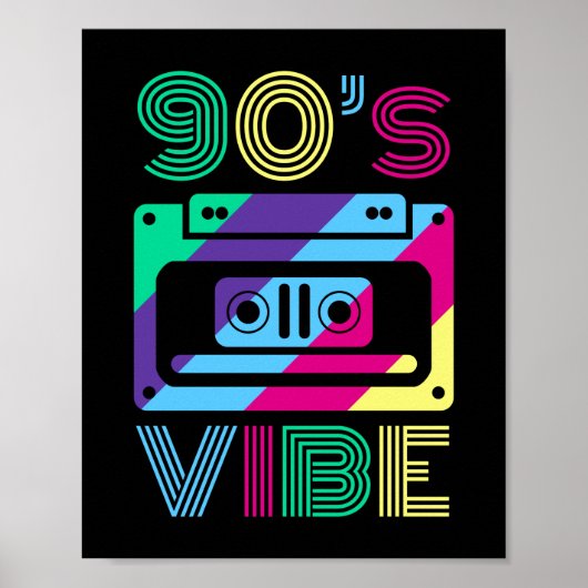 Vibe 90's 'Thed Party Outfit Mam Pap' Poster (Voorkant)