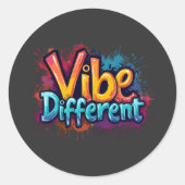 Vibe Anders Ronde Sticker (Voorkant)