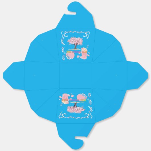 Vibe Attracts Tribe Azure Bedankdoosjes (Ongevouwen)