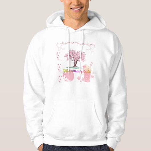 Vibe Attracts Tribe Cherry Blossom Hoodie  (Voorkant)