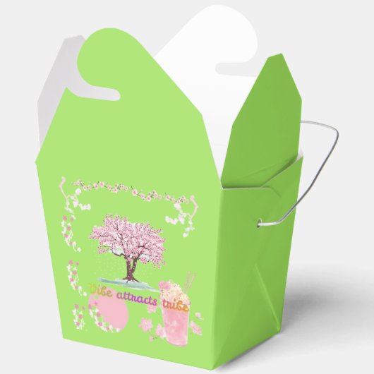 Vibe Attracts Tribe light green Bedankdoosjes (Open)