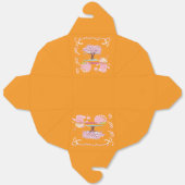 Vibe Attracts Tribe orange Bedankdoosjes (Ongevouwen)