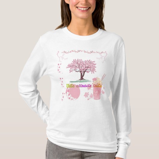 Vibe Attracts Tribe T-shirt (Voorkant)