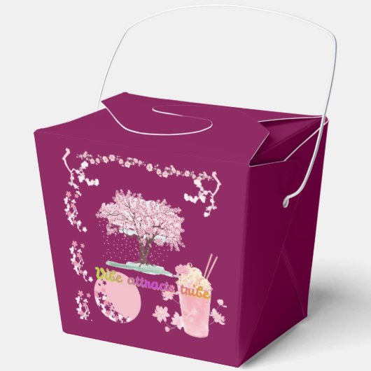 Vibe Attracts Tribe wine Bedankdoosjes (Voorkant)