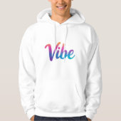 Vibe Bold Rainbow Gradient Script T-Shirt – Trendy (Voorkant)