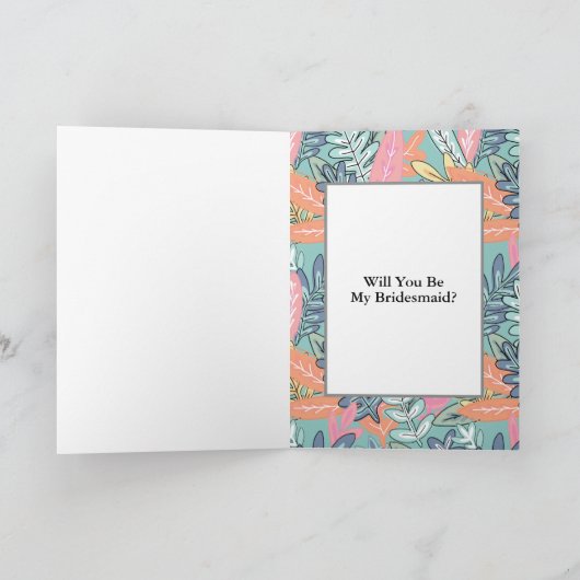 Vibe Bride Tribe Wil je mijn bruidsmeisje zijn? Kaart (Binnen)