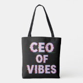 VIBE CEO PROTOCOL - Reality Glitch (Instant Aura U Tote Bag (Achterkant)