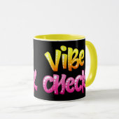 Vibe Check Cool Meme Mok (Voorkant rechts)
