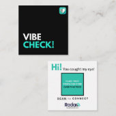 VIBE CHECK VIERKANTE VISITEKAARTJE (Voorkant / Achterkant)
