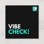 VIBE CHECK VIERKANTE VISITEKAARTJE (Voorkant)