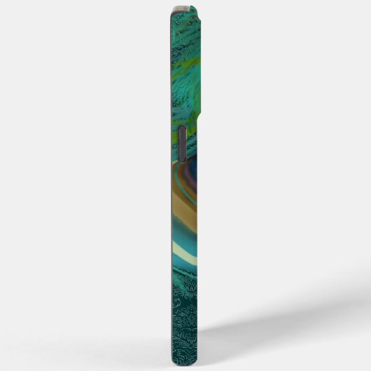 Vibe Damask Peacock Feathers iPhone Case-Mate iPhone Case (Achterkant / Rechts)