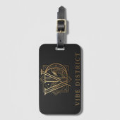 VIBE DISTRICT TOTE SCHOUDERTAS BAGAGELABEL (Voorkant (verticaal))