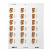  vibe floral art Retour Adres Label (Full Sheet)