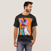 Vibe Jibe Elektrische Ken Gauge Retrowave Fun T-shirt (Voorkant volledig)