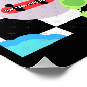 Vibe Loud Move Silent - Sticker voor Stedelijk Ont Poster (Hoek)