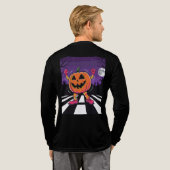 Vibe me Jack-o-lantern Tshirt met lange mouwen (Achterkant)