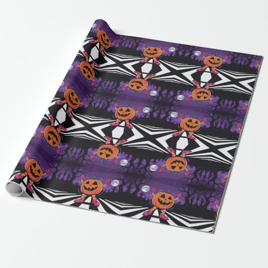 Vibe me Jack-o-lantern Tshirt met lange mouwen Cadeaupapier (Uitgerold)