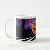 Vibe me Jack-o-lantern Tshirt met lange mouwen Koffiemok (Links)