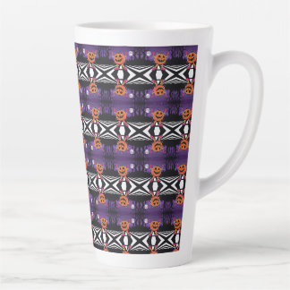 Vibe me Jack-o-lantern Tshirt met lange mouwen Latte Mok