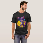 Vibe Mode Cat - Retro Design T-shirt (Voorkant volledig)
