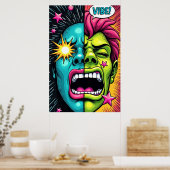 VIBE! Pop Art Schreeuw Poster (Keuken)