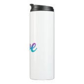 Vibe Rainbow Gradient Script Thermal Tumbler Thermosbeker (Geroteerd rechts)