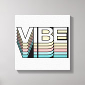 Vibe Retro Aesthetisch Moderne Mood Typografie Canvas Afdruk (Voorkant)