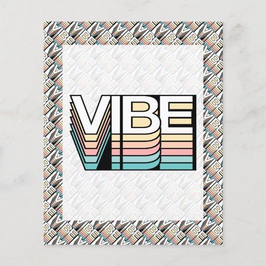 Vibe Retro Aesthetisch Moderne Mood Typografie Flyer (Voorkant)
