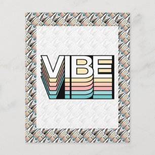 Vibe Retro Aesthetisch Moderne Mood Typografie Flyer