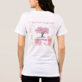 Vibe Trekt Stam aan Tri-Blend Shirt (Achterkant)